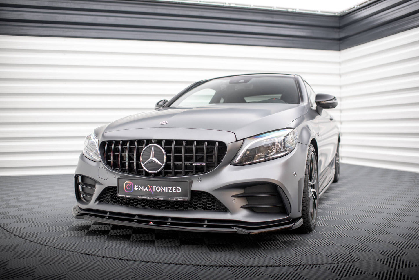 Splitter Przedni V.2 Mercedes C43 AMG W205 Facelift Maxton