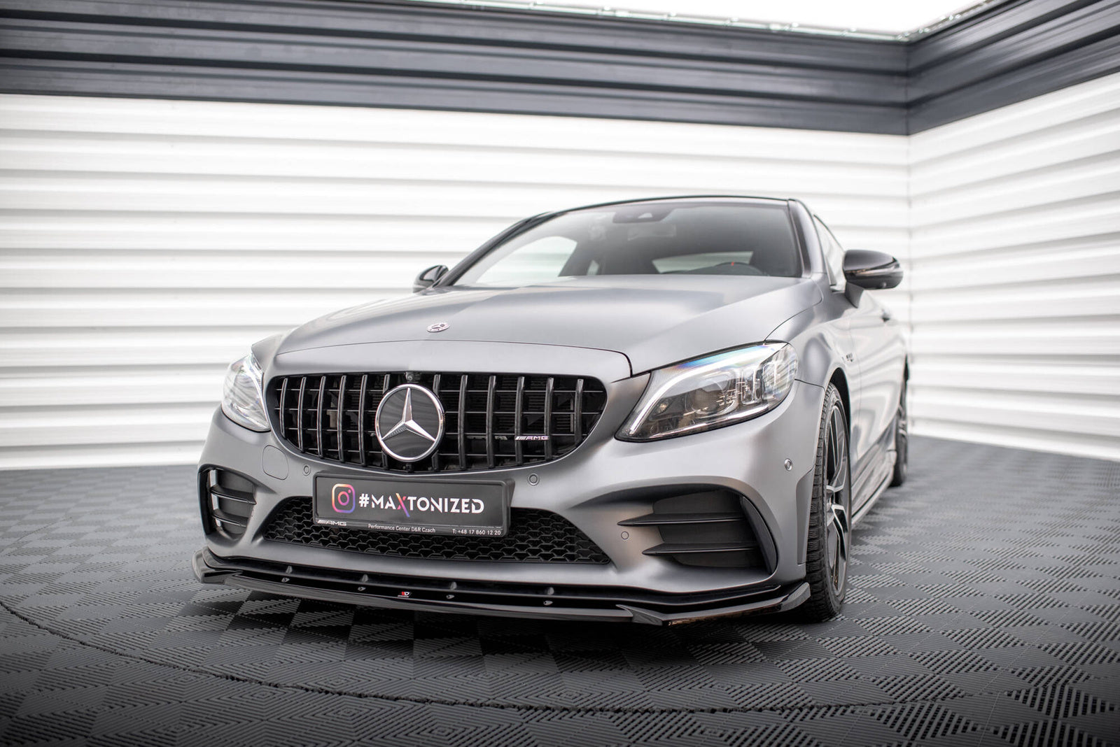 Splitter Przedni V.2 Mercedes C43 AMG W205 Facelift Maxton