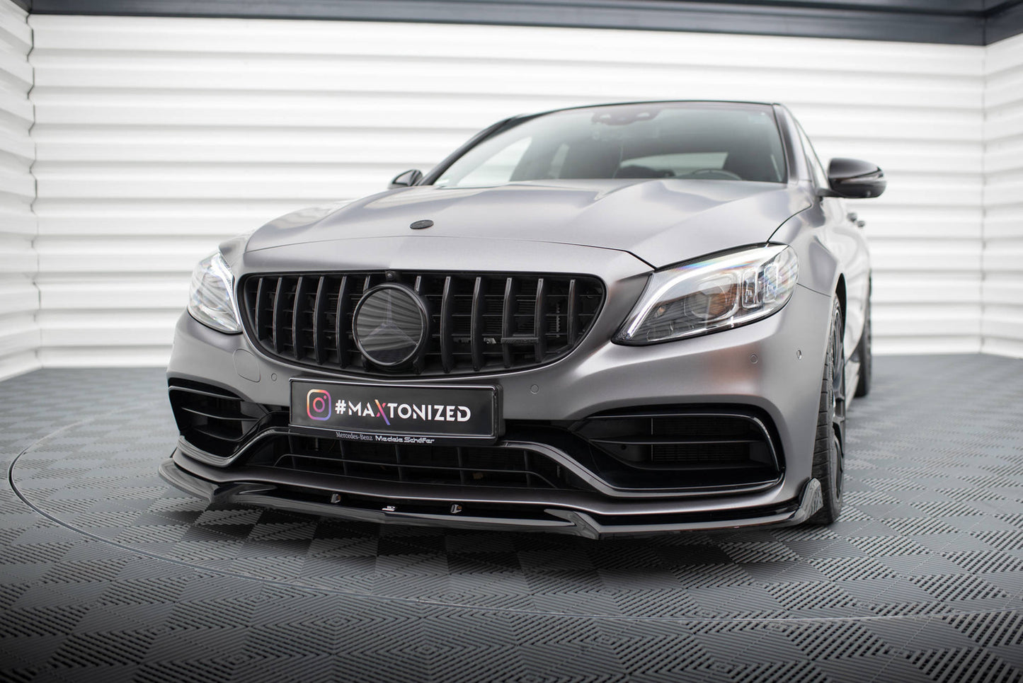 Splitter Przedni V.2 Mercedes C63 AMG W205 Facelift Maxton