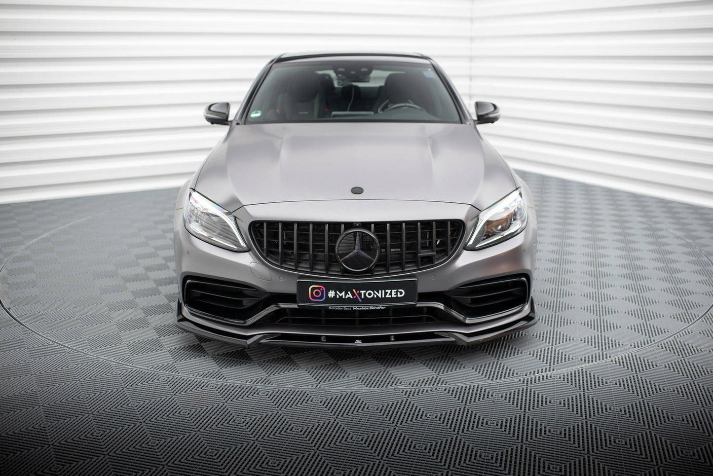 Splitter Przedni V.2 Mercedes C63 AMG W205 Facelift Maxton