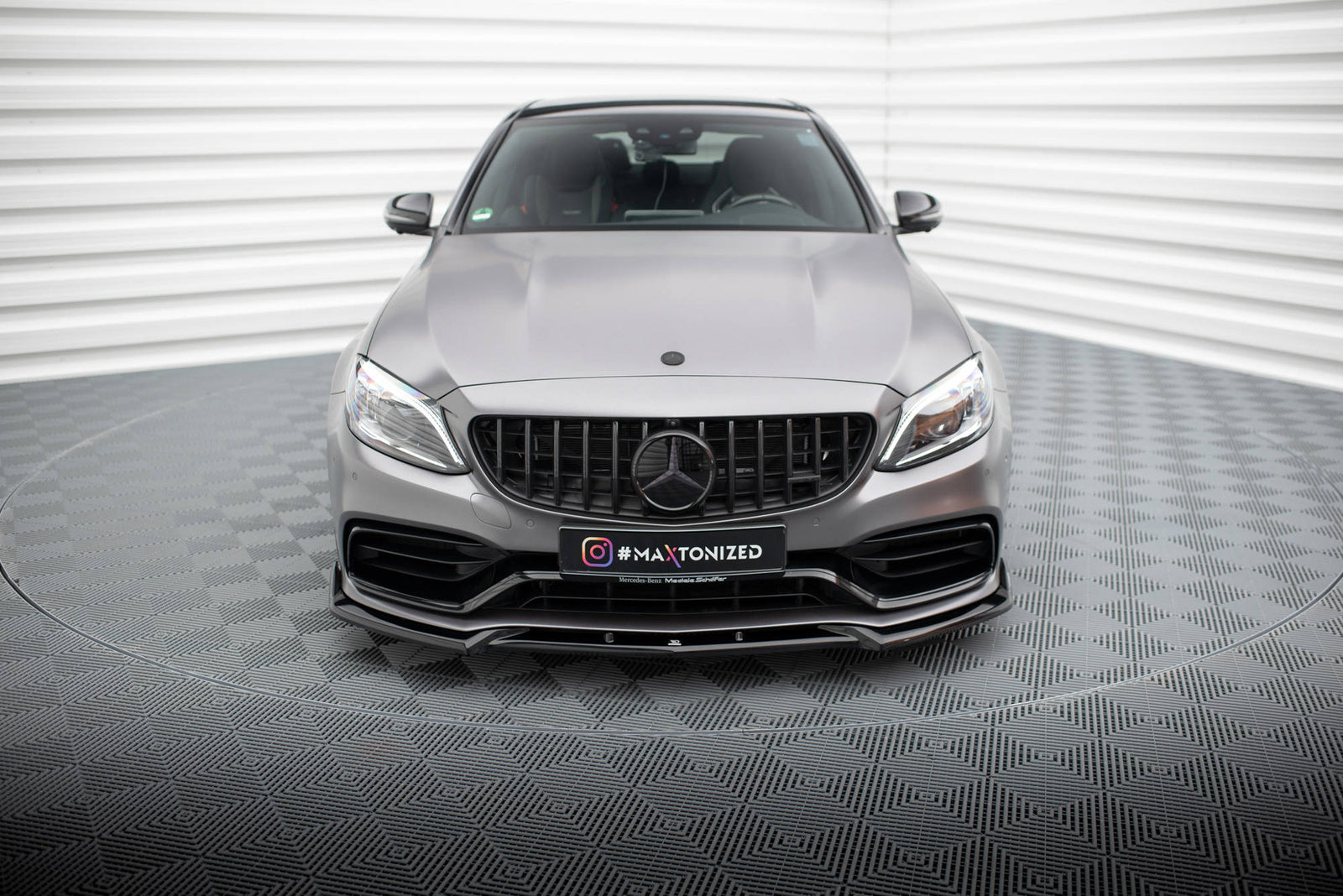 Splitter Przedni V.2 Mercedes C63 AMG W205 Facelift Maxton