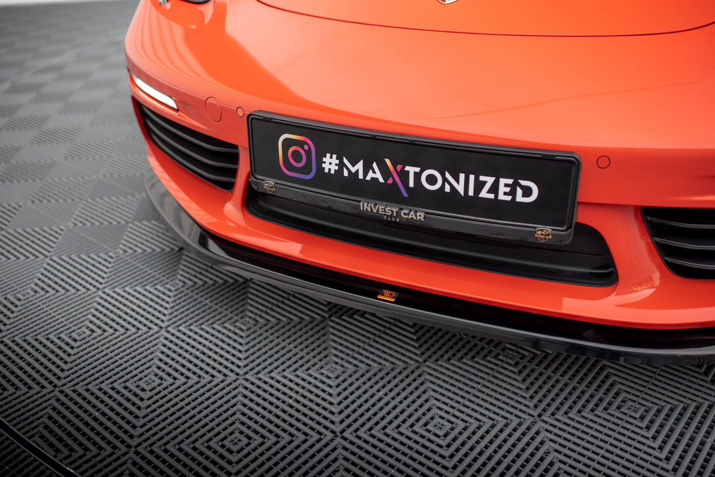 Splitter Przedni V.2 Porsche 718 Cayman 982c Maxton