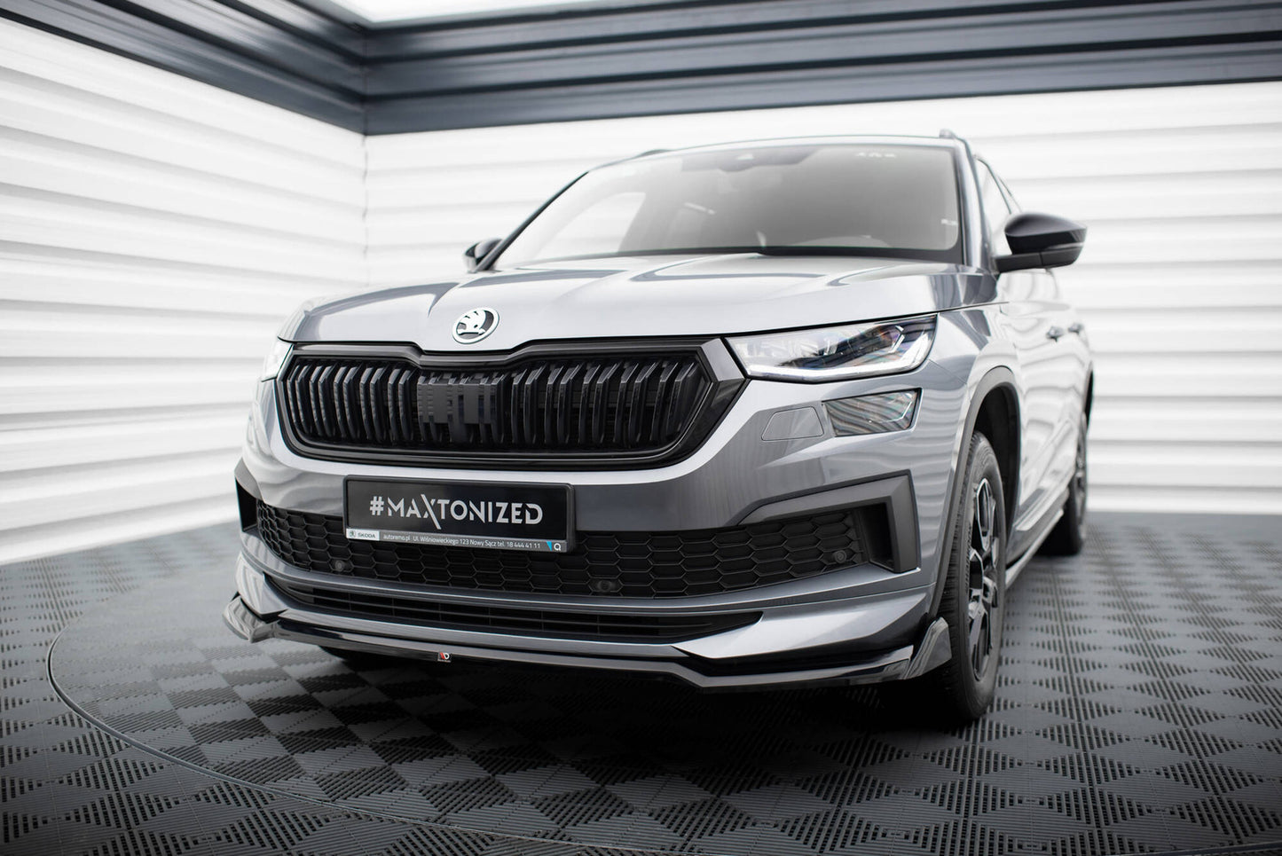 Splitter Przedni V.2 Skoda Kodiaq Sportline Maxton Design