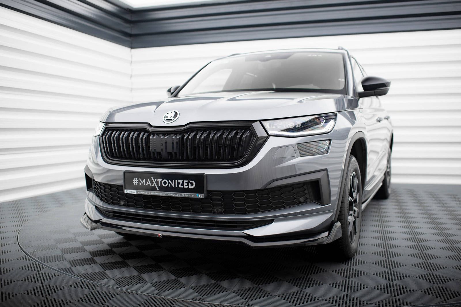 Splitter Przedni V.2 Skoda Kodiaq Sportline Maxton Design