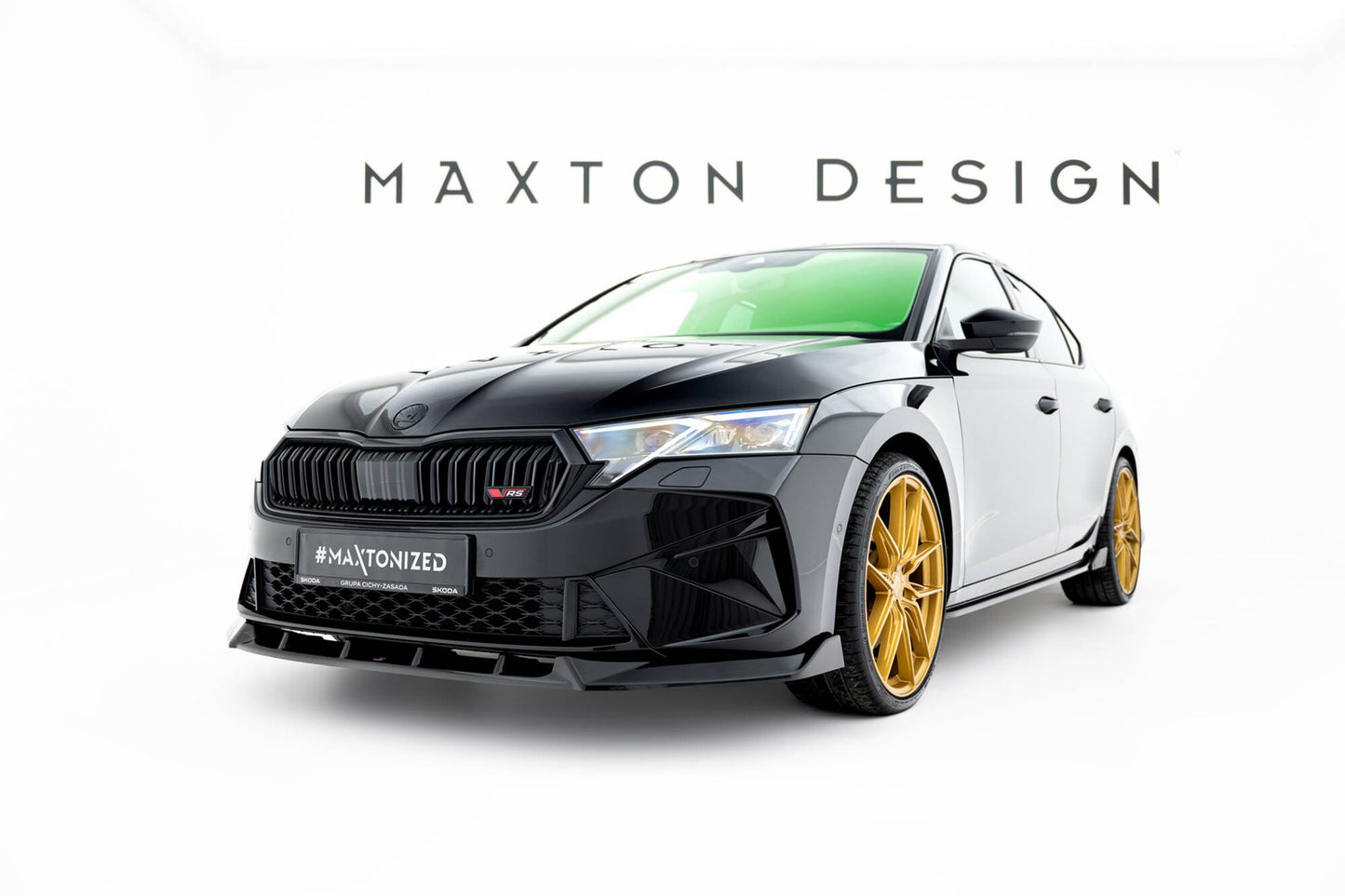 Splitter Przedni Maxton Skoda Octavia RS Mk4 Facelift
