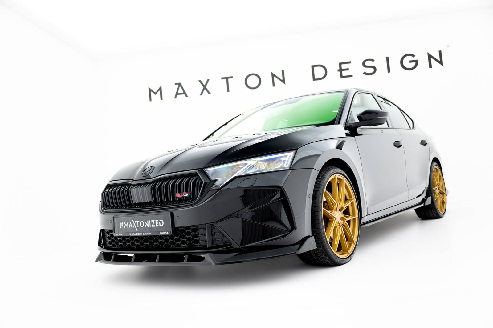 Splitter Przedni Maxton Skoda Octavia RS Mk4 Facelift