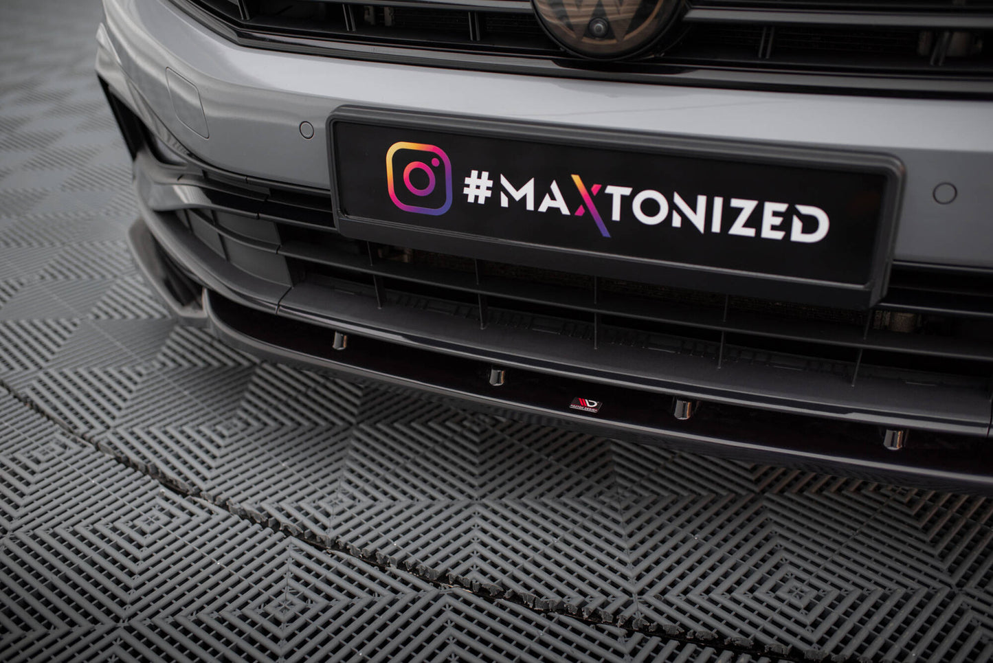 Splitter Przedni V.2 Volkswagen Passat R-Line B8 Facelift Maxton