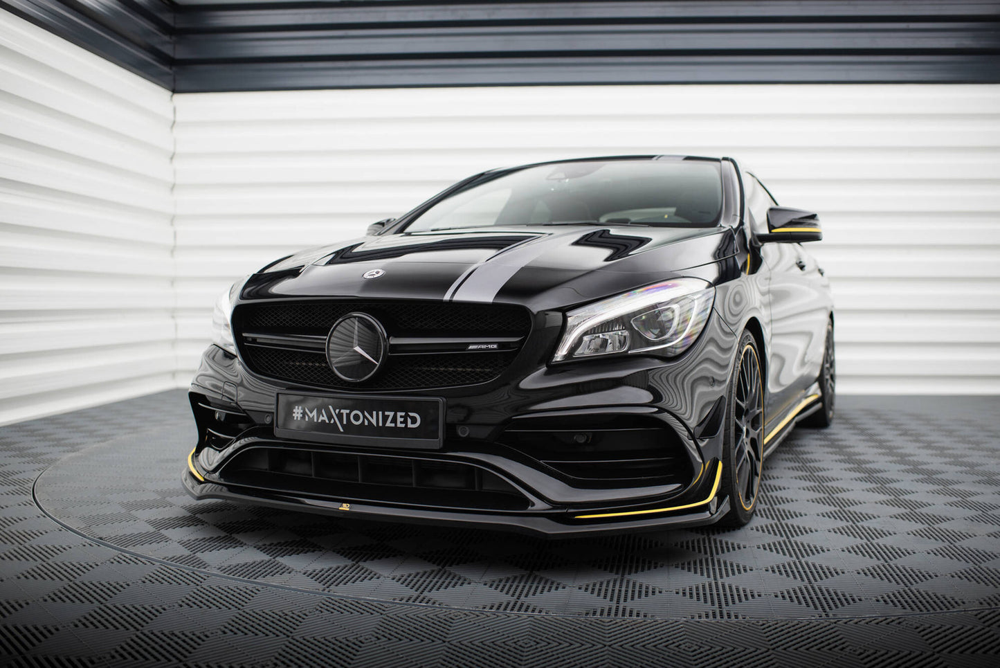 Splitter Przedni V.3 Mercedes CLA 45 AMG C117 Facelift Maxton