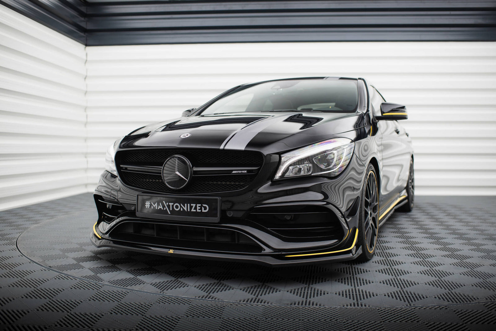 Splitter Przedni V.3 Mercedes CLA 45 AMG C117 Facelift Maxton