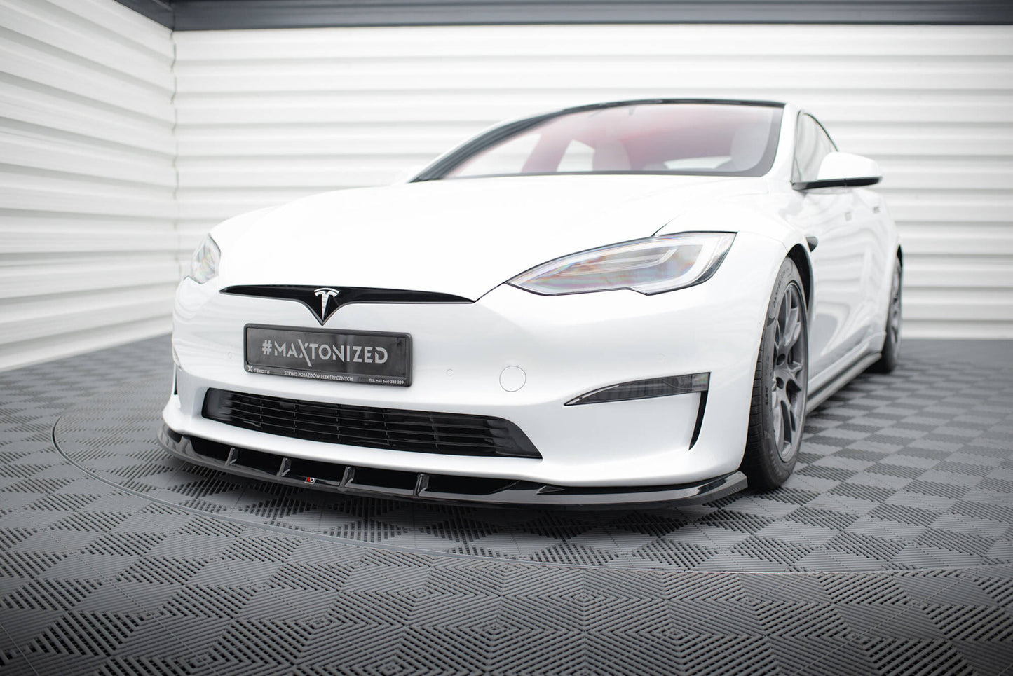 Splitter Przedni V.3 Tesla Model S Plaid Maxton Design