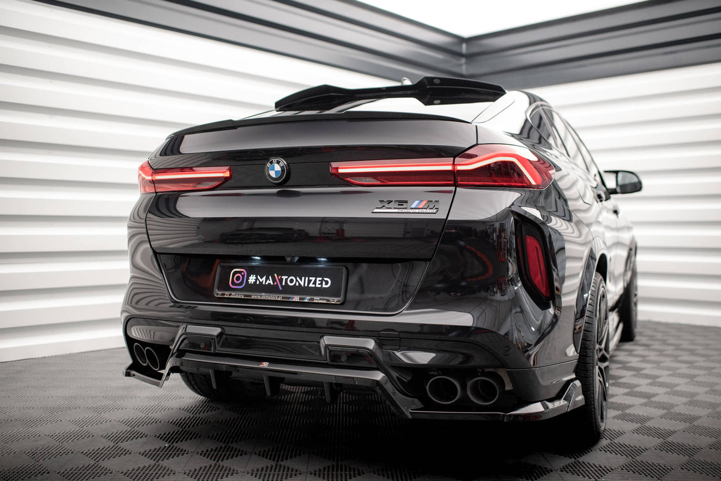 Splitter Tylny BMW X6 M F96 Facelift Maxton Design