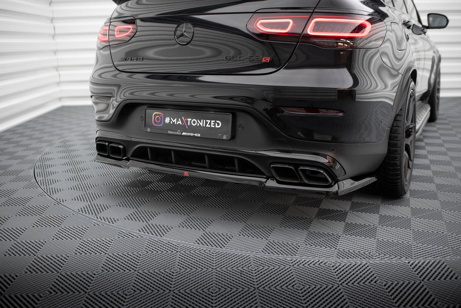 Splitter Tylny Mercedes GLC 63 Coupe C253 Facelift Maxton