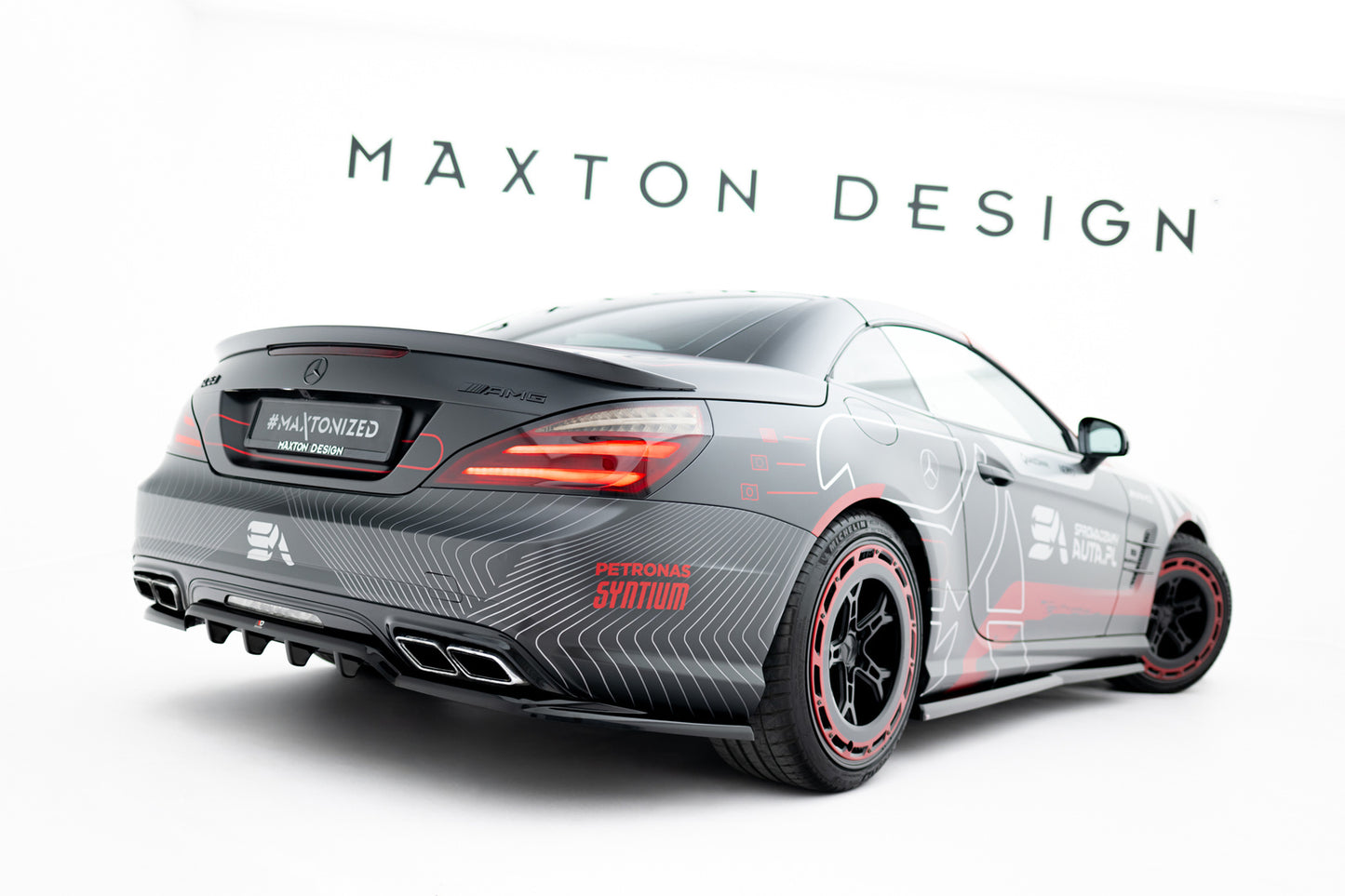 Splitter Tylny Mercedes SL 63 AMG R231 Maxton Design