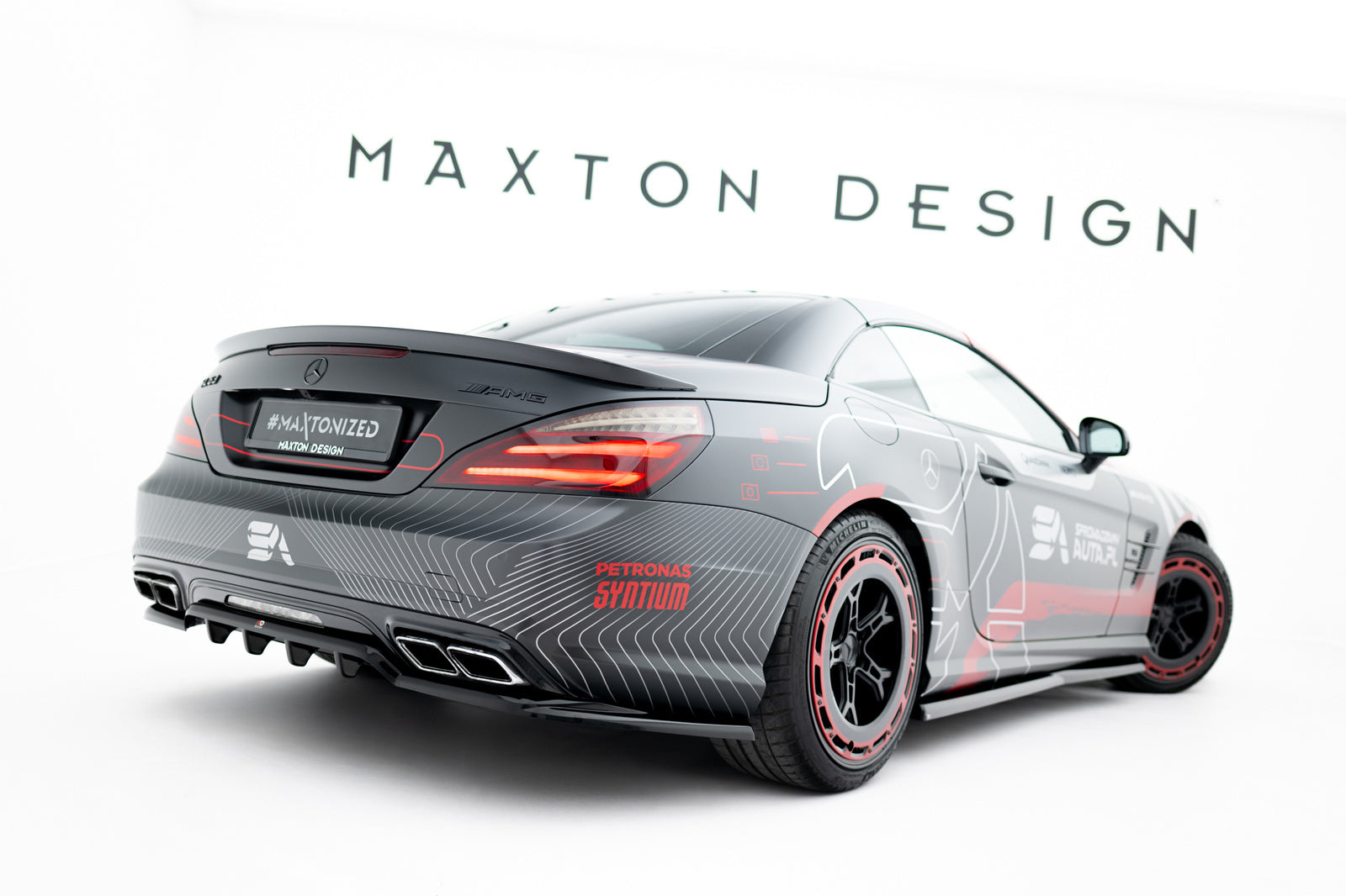 Splitter Tylny Mercedes SL 63 AMG R231 Maxton Design