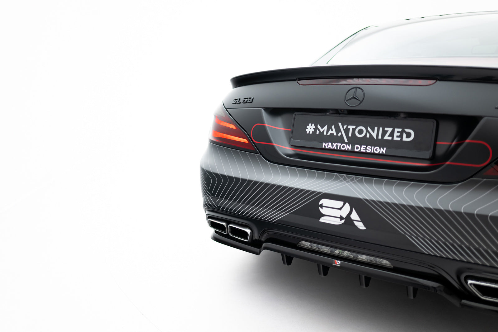 Splitter Tylny Mercedes SL 63 AMG R231 Maxton Design