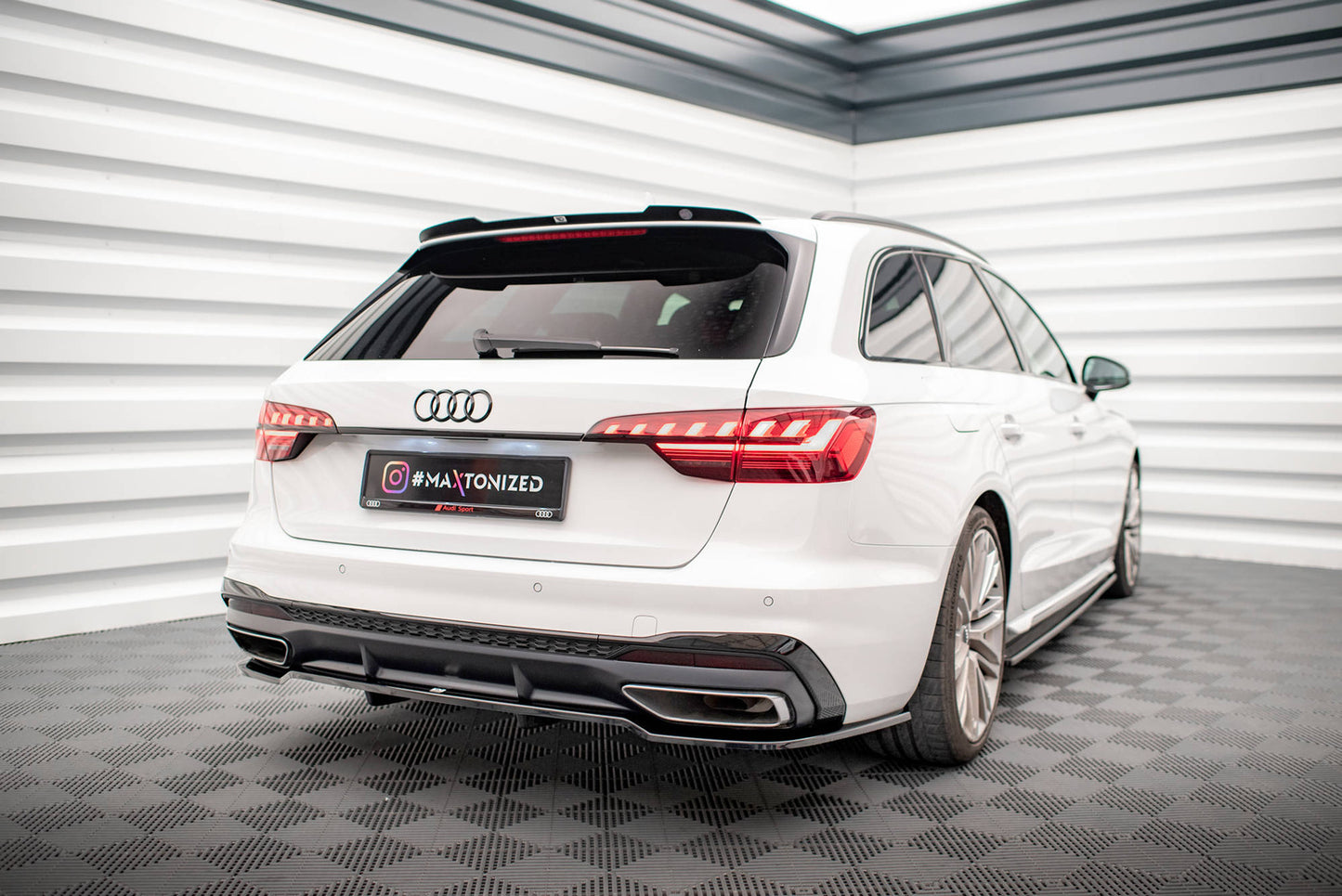 Splitter Tylny Audi A4 S-Line B9 Facelift Maxton