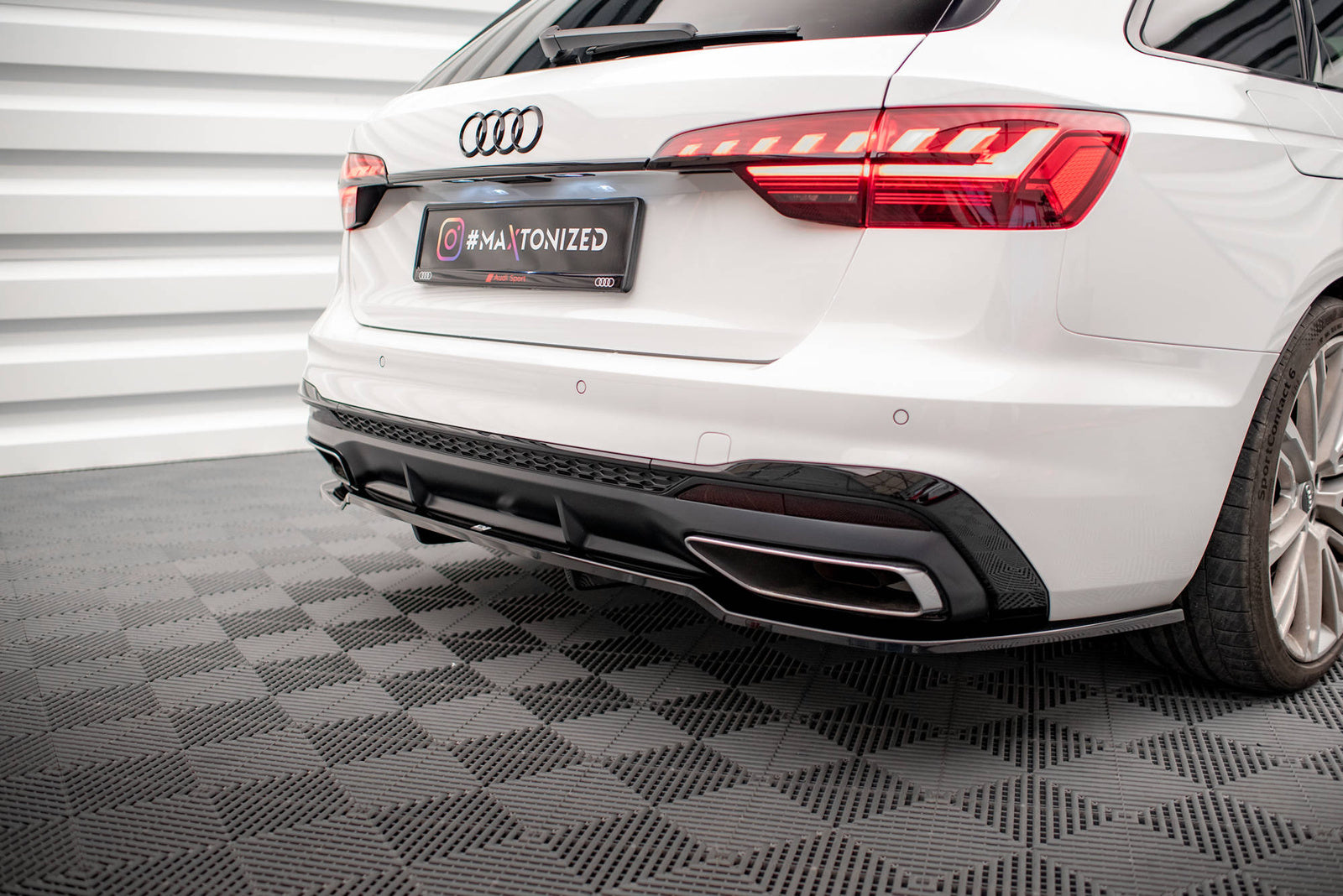 Splitter Tylny Audi A4 S-Line B9 Facelift Maxton