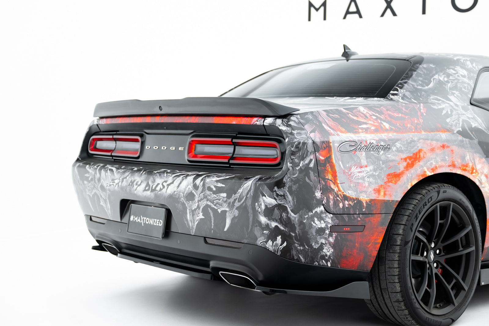 Splittery Tylne Boczne Dodge Challenger RT/GT Maxton