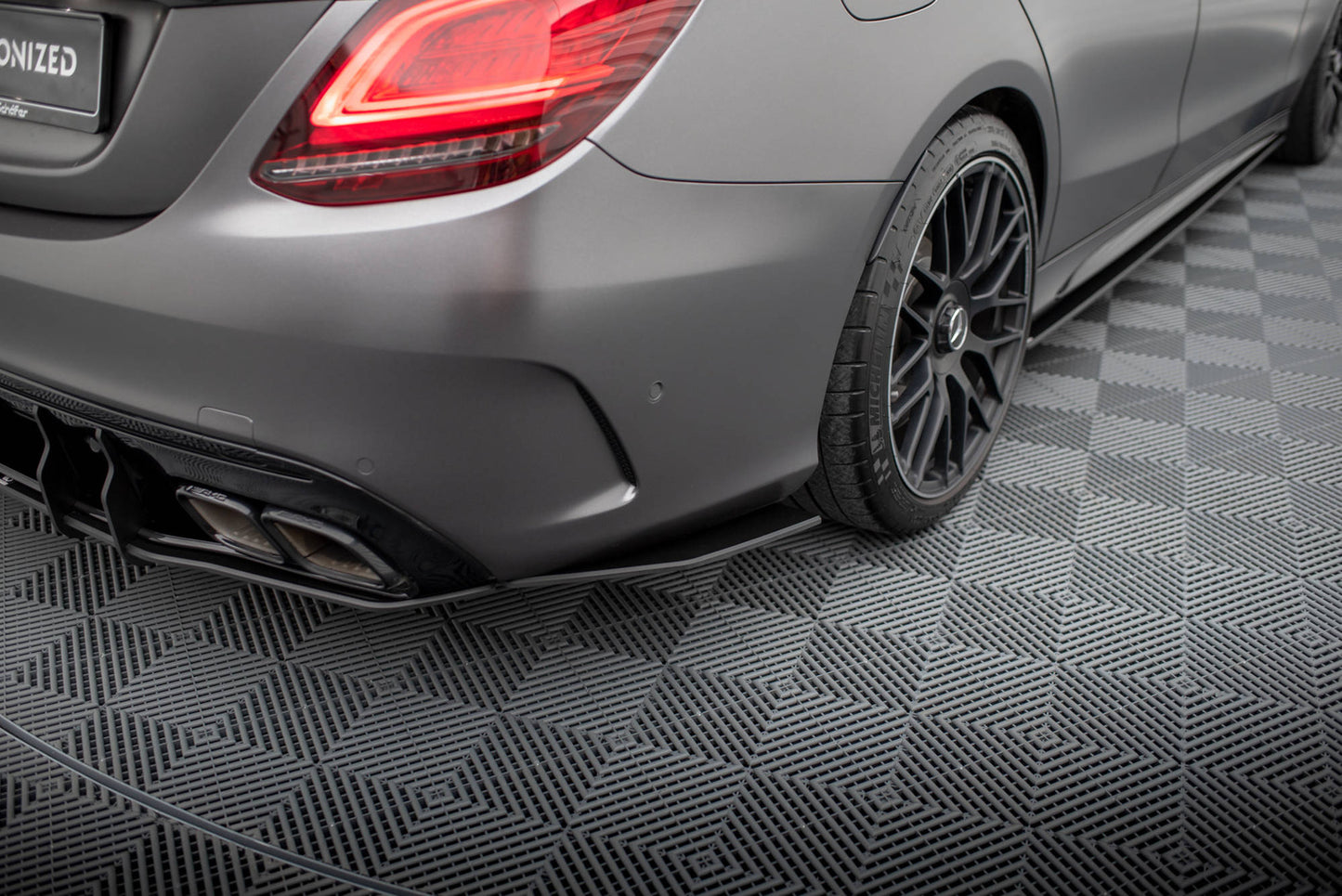 Splittery Tylne Boczne Mercedes C63 AMG W205 Facelift Street Pro