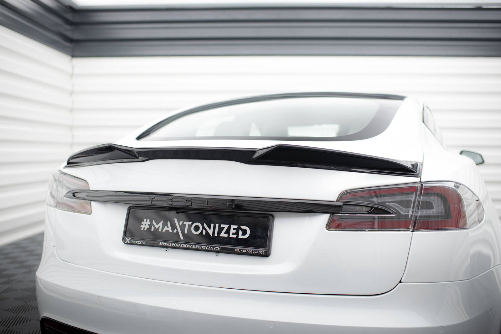 Spoiler Cap 3D Maxton Tesla Model S Plaid Mk1 Facelift