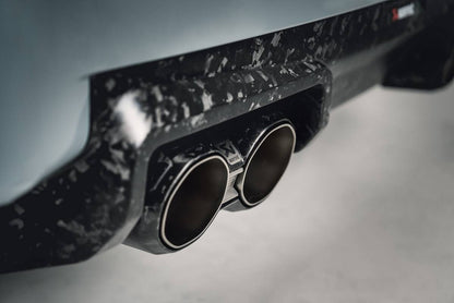 Akrapovič Końcówki wydechu chopped carbon – BMW M2 G87 / BMW M3 G80 / BMW M3 G81 – zdjęcie 2