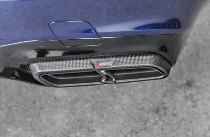 Akrapovič Końcówki wydechu carbon połysk – Mercedes-Benz Klasa E AMG E 63 / E 63 S W213 – zdjęcie 3