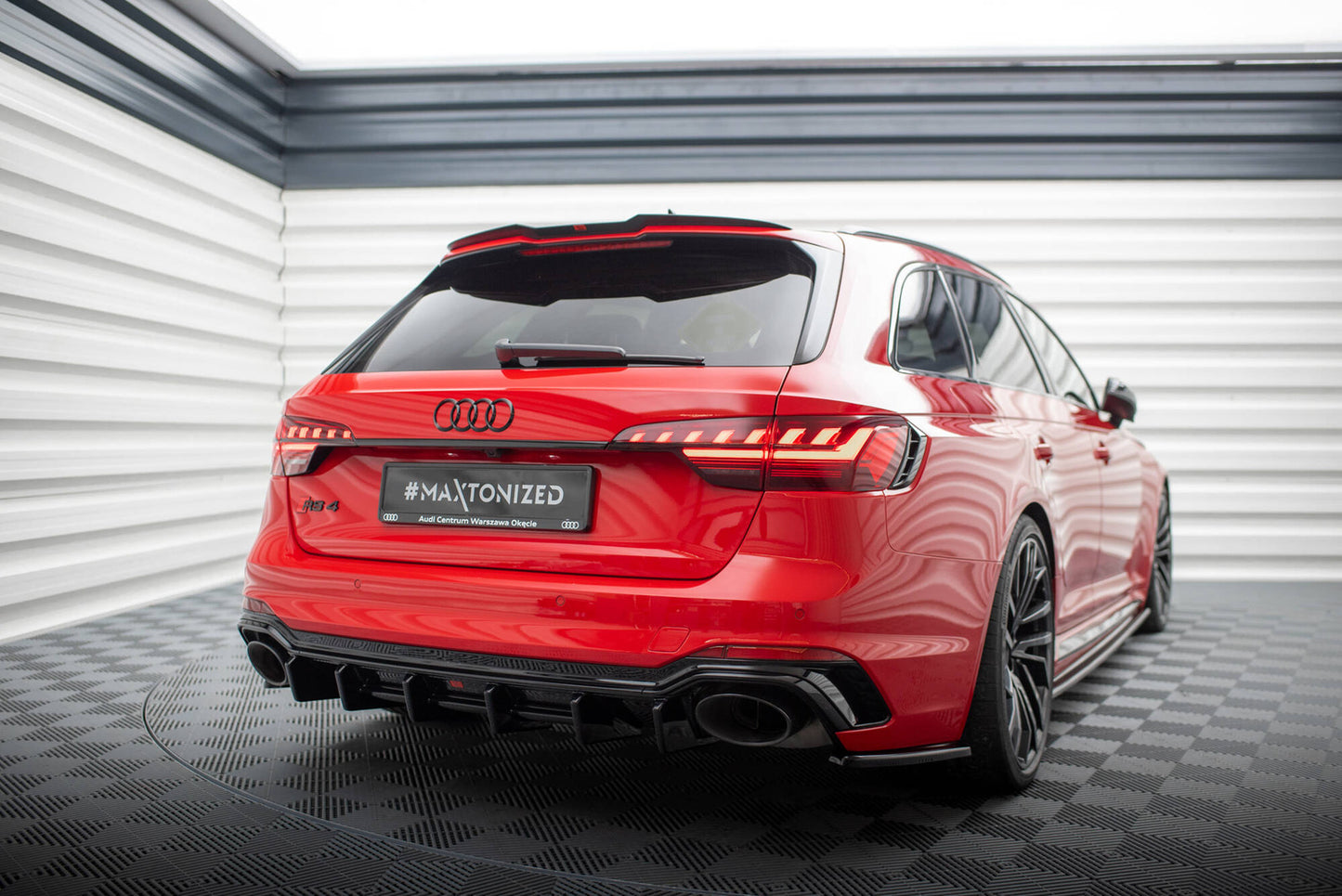 Zestaw Splitterów Maxton Design Audi RS4 B9 Facelift