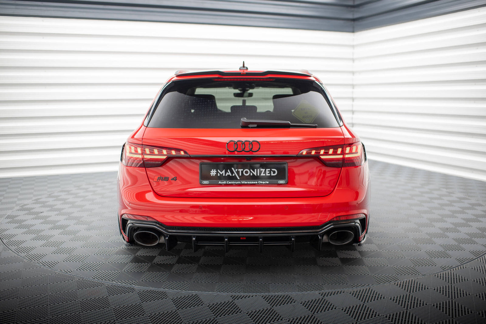 Zestaw Splitterów Maxton Design Audi RS4 B9 Facelift