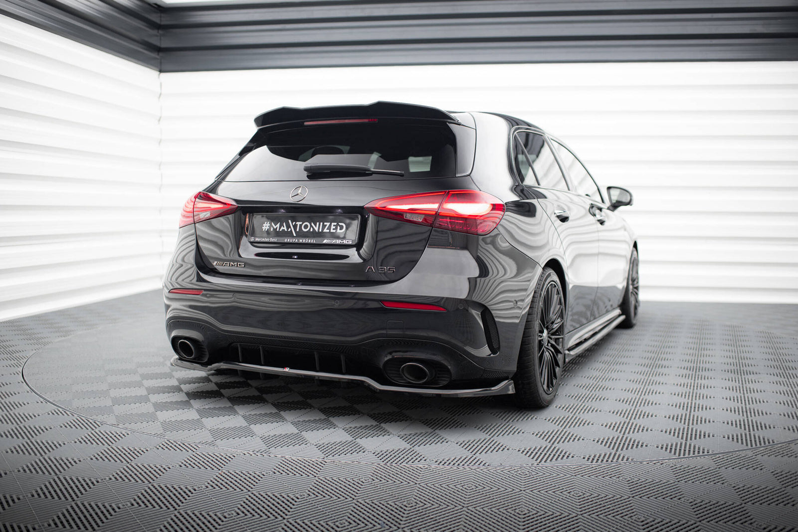 Zestaw Splitterów Maxton Mercedes A35 AMG W177 Facelift