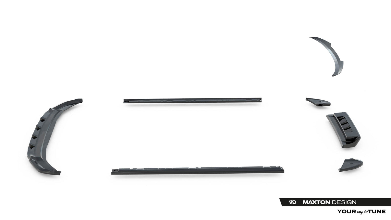 Zestaw Splitterów Maxton Design Volkswagen T-Roc R Mk1
