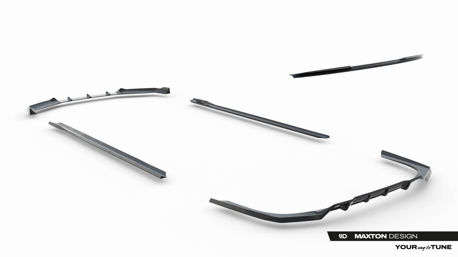 Zestaw Splitterów V.2 BMW 740d/740i G70 M-Pack Maxton Design