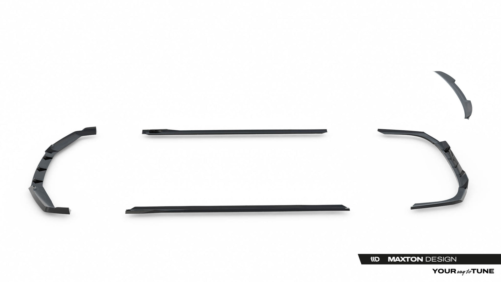Zestaw Splitterów V.2 BMW 740d/740i G70 M-Pack Maxton Design