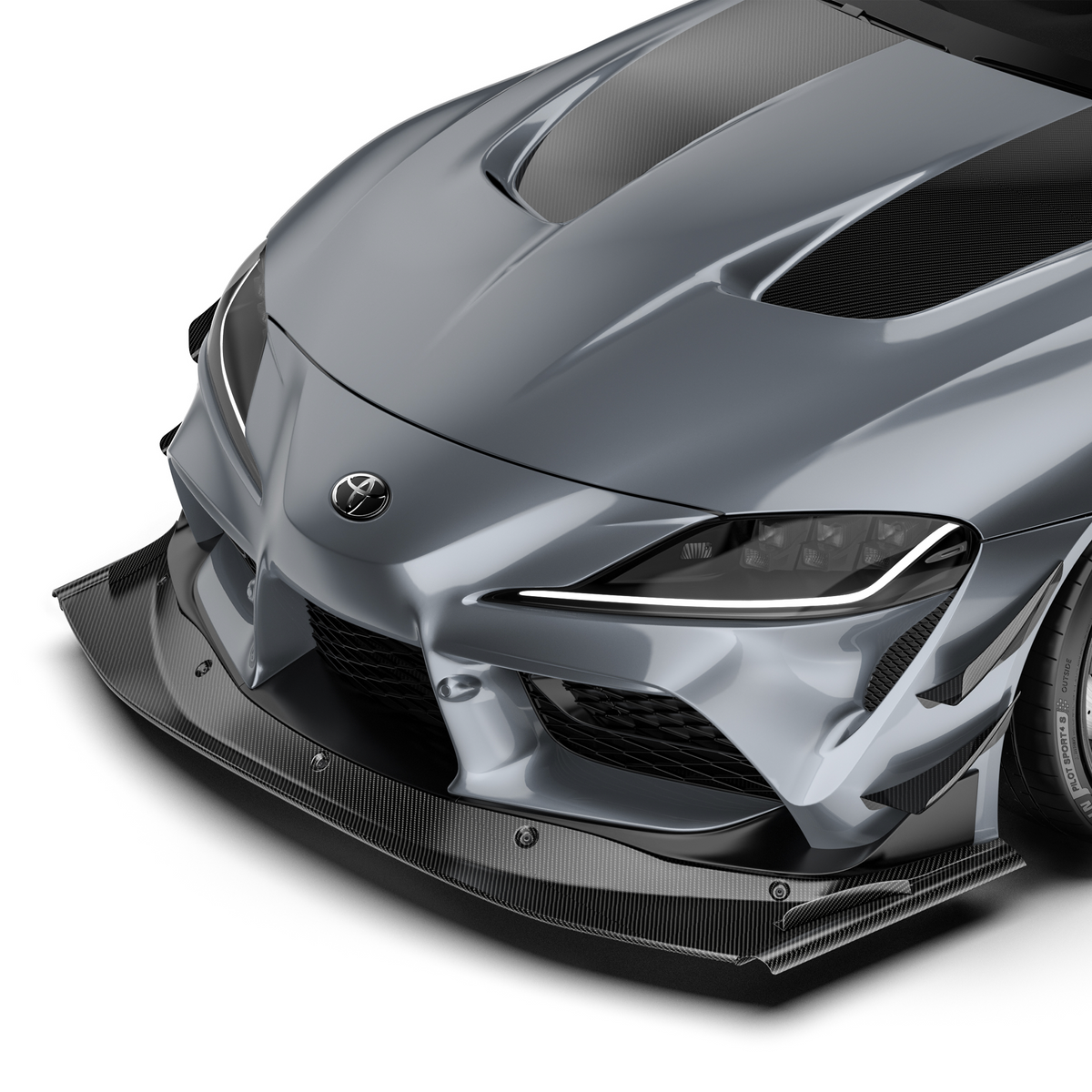 Toyota GR Supra A90 – lotki przednie ARD carbon pre-preg do zderzaka seryjnego ADRO
