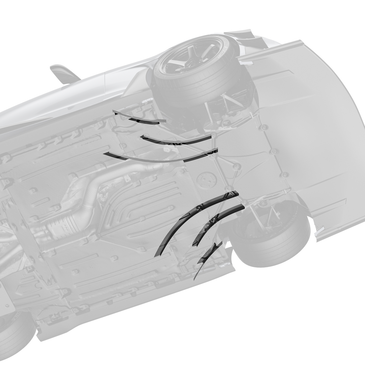 Toyota GR Supra A90 – łopatki pod podłogę ARD carbon pre-preg ADRO